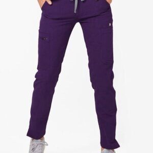Figs Yola Skinny Scrub Pants - Purple